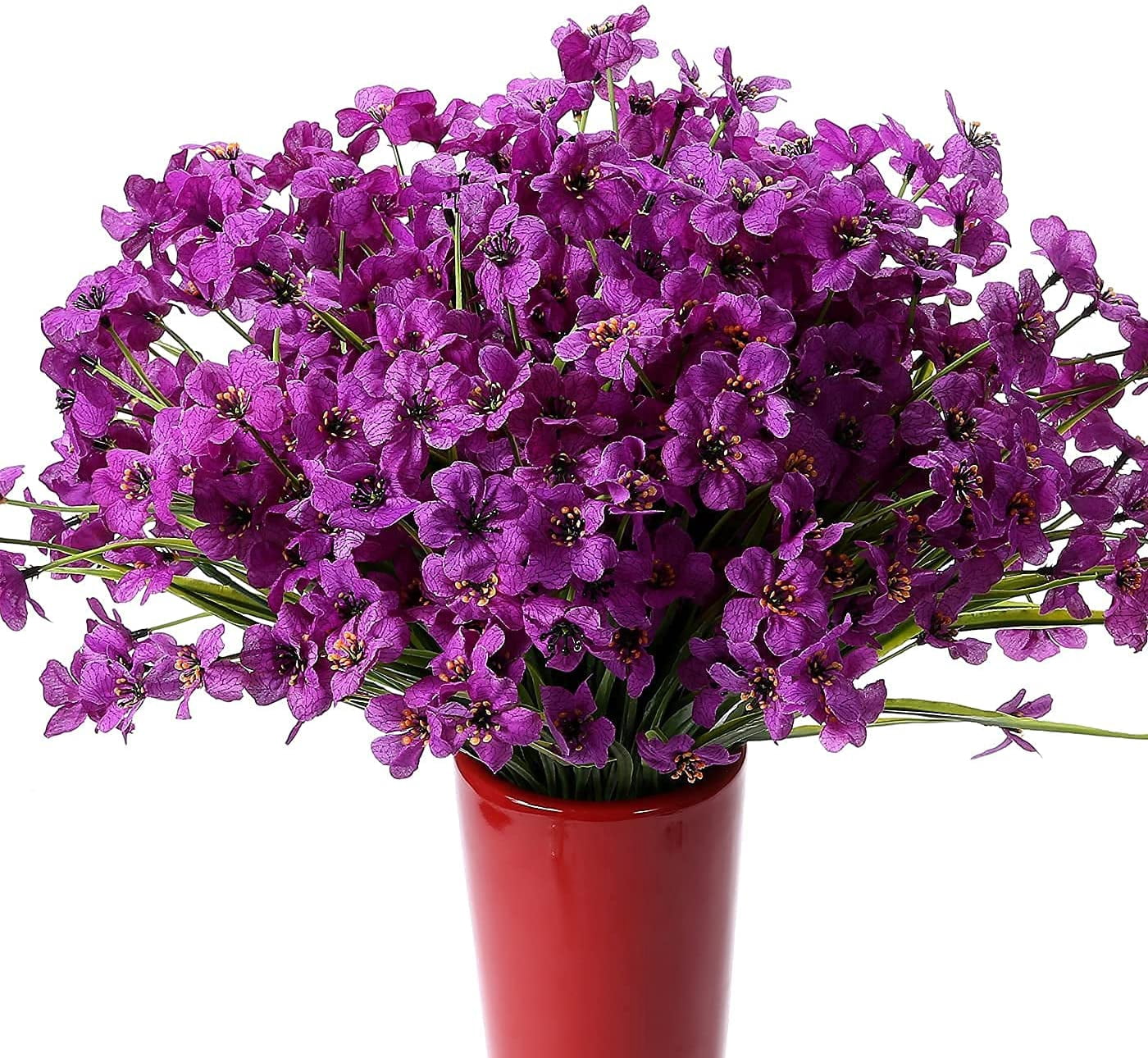 Artificial Flowers Outdoor, 20 Bundles Artificial Plants UV Resistant Fake Plants for Outdoors Outside Front Porch Window Box Hanging Planter Decoration