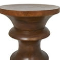 thumbnail image 4 of DecMode 16" x 22" Brown Wood Handmade Geometric Accent Table, 1-Piece, 4 of 11