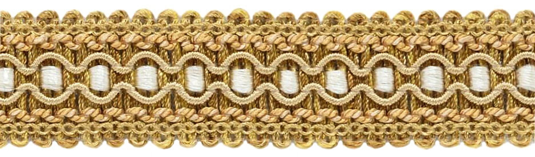 DÉCOPRO 1cm (1/2) Basic Solid Collection Scroll Gimp Braid Trim 0050SG