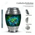 thumbnail image 2 of MUKTIVE Frog Memorial Urn for Ashes for Women, Small Keepsake Green Urns for Adult Male, Burial Urns for Human Ashes, Leaves Cremation Urn for Father, 3 Inch, 2 of 7