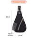 thumbnail image 2 of Bolso de hombro simple oblicuo Bolso de pecho para hombres y mujeres Bolso de deportes al aire libre Bolso de ciclismo de montañismo Bolso de pecho multifuncionalnegro, 2 of 5