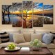 thumbnail image 3 of (a) Imagen grande enmarcada de Sunrise Sunrise, impresiones en lienzo, imagen de patrón moderno, decoración artística de pared envuelta en camilla, 3 of 4