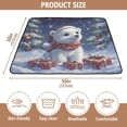 thumbnail image 4 of WOBOGO A Cute White Polar Bear Baby Playmats Extra Large Waterproof Rollable Activity Pads for Toddlers 50×50inch, 4 of 7
