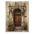 thumbnail image 3 of Designart "Old Town Doorways Lyon s French Welcome II" France Print on Natural Pine Wood, 3 of 5
