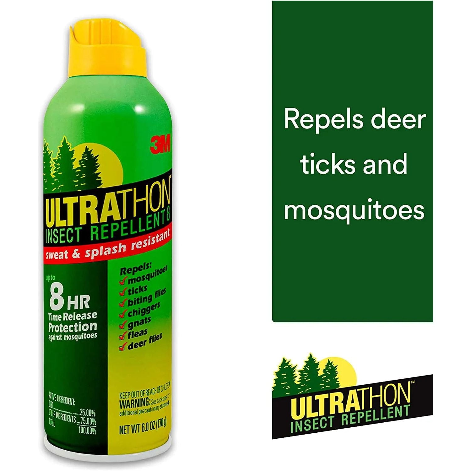 3M Ultrathon Insect Repellent 8 Aerosol Spray 6 oz
