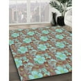 thumbnail image 2 of Ahgly Company Indoor Rectangle Patterned Blue Green Area Rugs, 7' x 9', 2 of 6