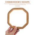 thumbnail image 4 of Shisuyan 4pcs Embroidery Hoops Durable Reusable Cross Stitching Circles Various Shapes For Diy Crafts And Beginners, 4 of 8