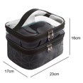 thumbnail image 2 of Makeup Bags Double layer Travel Cosmetic Cases Organizer, 2 of 5