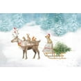thumbnail image 2 of Nai, Danhui 14x11 White Modern Wood Framed Museum Art Print Titled - Woodland Celebration I, 2 of 4