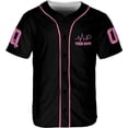thumbnail image 2 of Lotusprinthandmade Personalized Breast Cancer Warrior Unisex Baseball Jersey XS-5XL Multicolor, 2 of 5