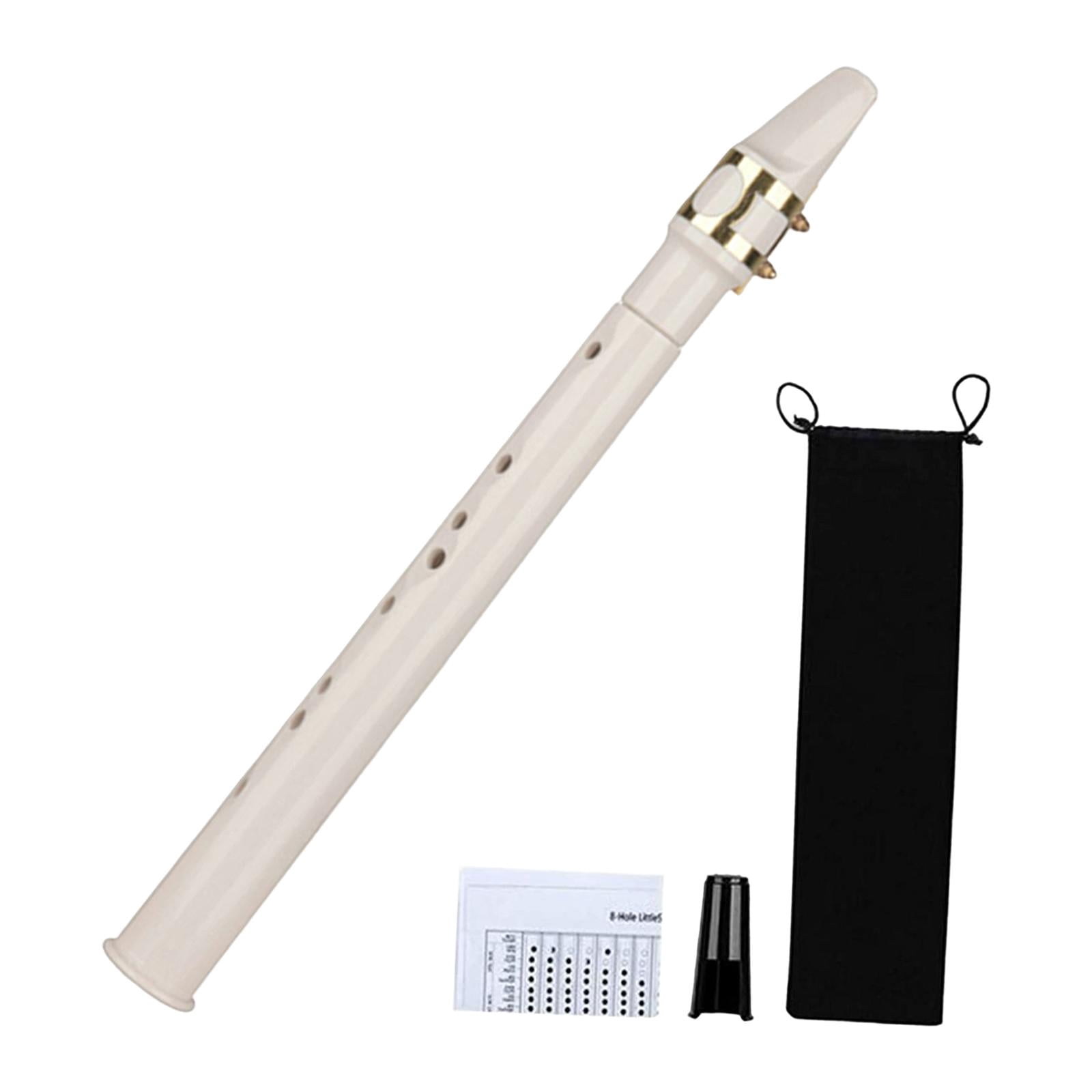 LeeQinersw Portable Mini Pocket Saxophone Professional Instruments Woodwind Instrument with White