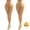2 Pack Beige, variant on Semi-Opaque Tights for Women Tummy Light Compression Tights Control Top Pantyhose