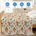 thumbnail image 4 of Summer Peach Cooling Blanket,Lightweight Breathable Summer Throw Blanket with Double Sided Cold Effect,Tropical Fruit Rustic Flowers Watercolor Picnic Blankets Bed Sheet for Hot Sleepers 40"x60", 4 of 8