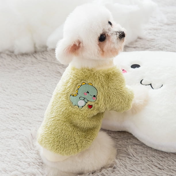 Ropa de invierno para mascotas de dos patas, cálida, suave y acogedora, para perros pequeños, medianos y gatos, para uso en interiores y exteriores. Ropa de poliéster para mascotas.