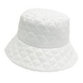 thumbnail image 5 of Sharplace Winter Bucket Hat Basin Hat Trendy Filled Casual Thick Comfortable Headwear Warm Hat Fisherman Hat for Girls Men Women Adults White, 5 of 9