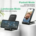 thumbnail image 3 of Fast Wireless Charger Stand, 20W Max Phone Charging Station for iPhone 14/13/12/11/Se/Xs/Xr/X/8, Samsung Galaxy S23/S22/S21/S20/S10/S9/S8/Note 20/10/9/8, 3 of 7