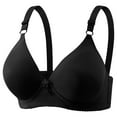thumbnail image 2 of Sentmoon Womens Bras Comfortable Sleep Sports Bra Lift No Underwires Adjustable Strap Stretchy Underwear Thin Style Everyday Bras Stylish for Date Black 40, 2 of 3