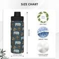 thumbnail image 3 of Cauagu Miniature Ship In Bottle Print 18oz Vacuum Insulated Stainless Steel Water Bottle,Coffee Travel Mug Spill Proof with Lid,Thermos Cup for Keep Hot/Ice Water Drinks, 3 of 7