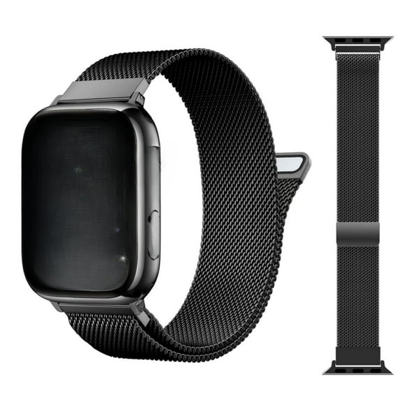 Metal Magnetic Band Compatible with Apple Watch Bands 38mm 40mm 41mm 42mm 44mm 45mm,46mm，49mm Stainless Steel Mesh Loop Strap with Magnetic Clasp for iWatch SE/7/6/5/4/3/2/1",suitable for both men an
