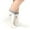 Purple, variant on Womens Vertical Rib Knit Mid Crew Socks Fuzzy Folded Plush Mini Embroidered Bow Soft Elastic Breathable Comfort Stockings for School Casual Wear
