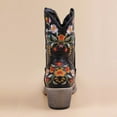 thumbnail image 6 of IUJSOY Cowboy Boots for Women Floral Embroidery Western Ankle Boots Pull on Pointed Toe Heeled Boots, 6 of 9
