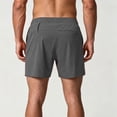 thumbnail image 4 of Aimik Mens Sports Shorts Contrast Zip Pocket Elastic Waist Mens Running Shorts Summer Quick Dry Sport Shorts for Gym or Running, 4 of 6