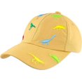 thumbnail image 1 of Gorra de béisbol para niños pequeños, de verano, con protección solar, diseño de dinosaurio, para niños de 1 a 3 años, 1 of 6