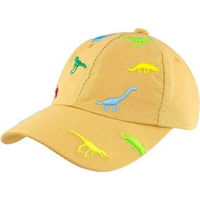 Gorra de béisbol para niños pequeños, de verano, con protección solar, diseño de dinosaurio, para niños de 1 a 3 años