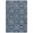thumbnail image 2 of SAFAVIEH Abstract Permelia Geometric Wool Area Rug, Blue, 5' x 8', 2 of 14