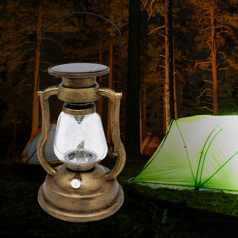 Camping Lantern, Vintage Style, Solar-powered Waterproof - Perfect