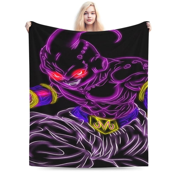 Majin Buu Blanket, Soft Warm Cozy Plush Throw Blanket Gifts for Adults Kids, Lightweight Fuzzy Comfy Flannel Blankets for Couch Bed House Decor Travel 40"X30"