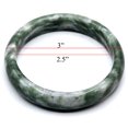 thumbnail image 3 of Green Natural Stone Jade Bangle Bracelets - Stone Jewelry for Women & Men - Gift Packaging Box Included | Good Luck Bracelet| Gift for Her, 3 of 6