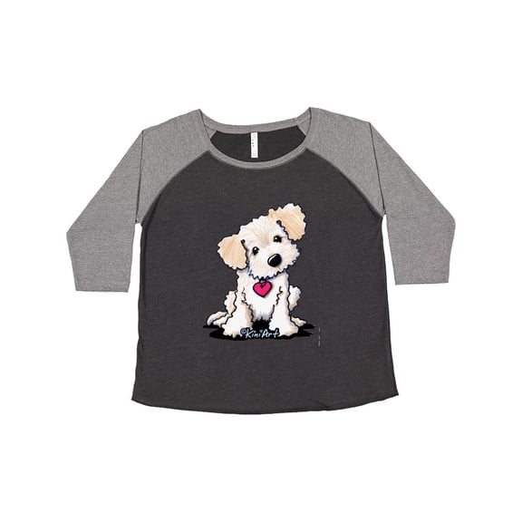Inktastic Cream Doodle Pup Women's Plus Size T-Shirt