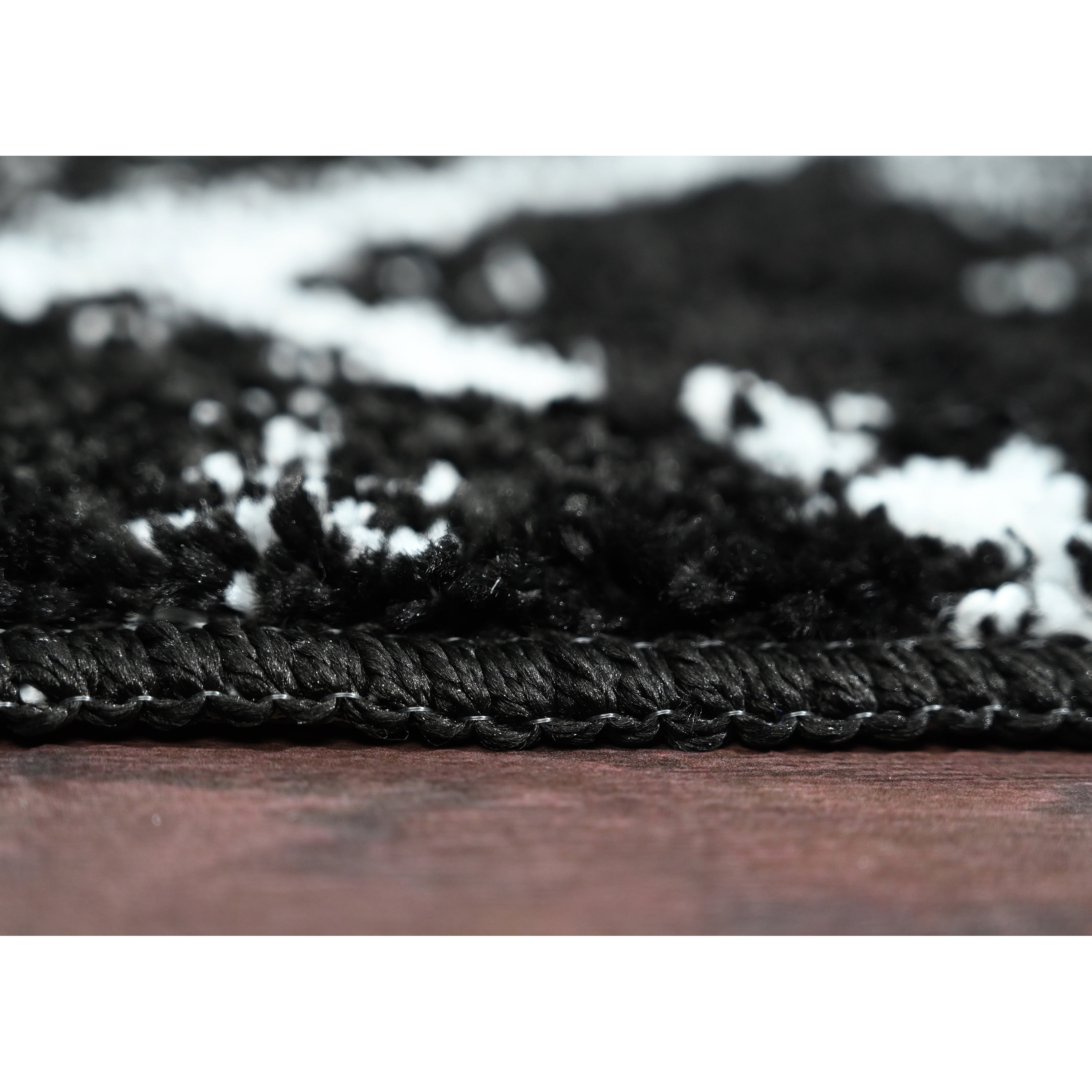 Garland Rug Finley Polypropylene Black/White Indoor Area Rug, 5' x 7'