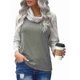 thumbnail image 1 of Blusa de mujer con estampado floral y cuello alto FleinngHoz JD710547131, 1 of 1