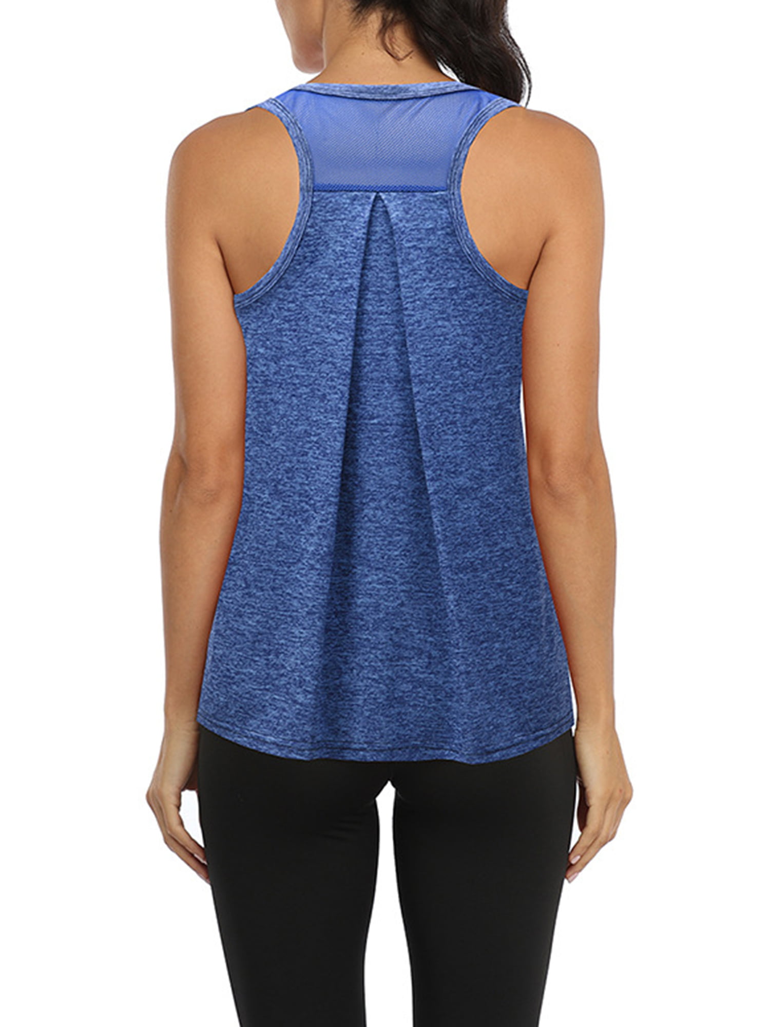 Women's Athletic Mesh Vests Yoga T-back Sleeveless Tank Tops Sports Quick dry
