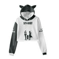 thumbnail image 2 of Cartoon Cat Ears Hoodie SPY×FAMILY Cosplay Costume Hoodies Sweatshirts 3D Anime Hooded Women Girls Streetwear, 2 of 4