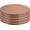Rose Gold, variant on O'Creme Gold Foil Round Cake Board Drum, 8" Diameter, 1/2" Thick Heavy Duty Corrugated Cake Drums, Pack of 5, Disposable Cake Boards