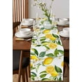 thumbnail image 4 of Lemon Fruit Table Runner 60 Inches, White Flowers Spring Garden Countryside Bed Runner Dresser Scarves Tabletop for Indoor Outdoor Parties/Ceremony/Banquet, 13" x 60", 4 of 8