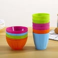 thumbnail image 5 of 3 Pcs Plastic Bowls Colorful Reusable Salad Bowls Facial Mask Seasoning Bowls Home Household Bowls (Random Color), 5 of 5