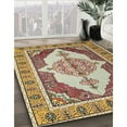 thumbnail image 3 of Ahgly Company Machine Washable Indoor Square Traditional Sienna Brown Area Rugs, 4' Square, 3 of 7