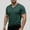 Dark Green, variant on LRGSHF Short Sleeve for Men Summer Basic Tee Shirt V Neck Breathable Shirts Running Athletic Workout Shirt Soft Casual Tops