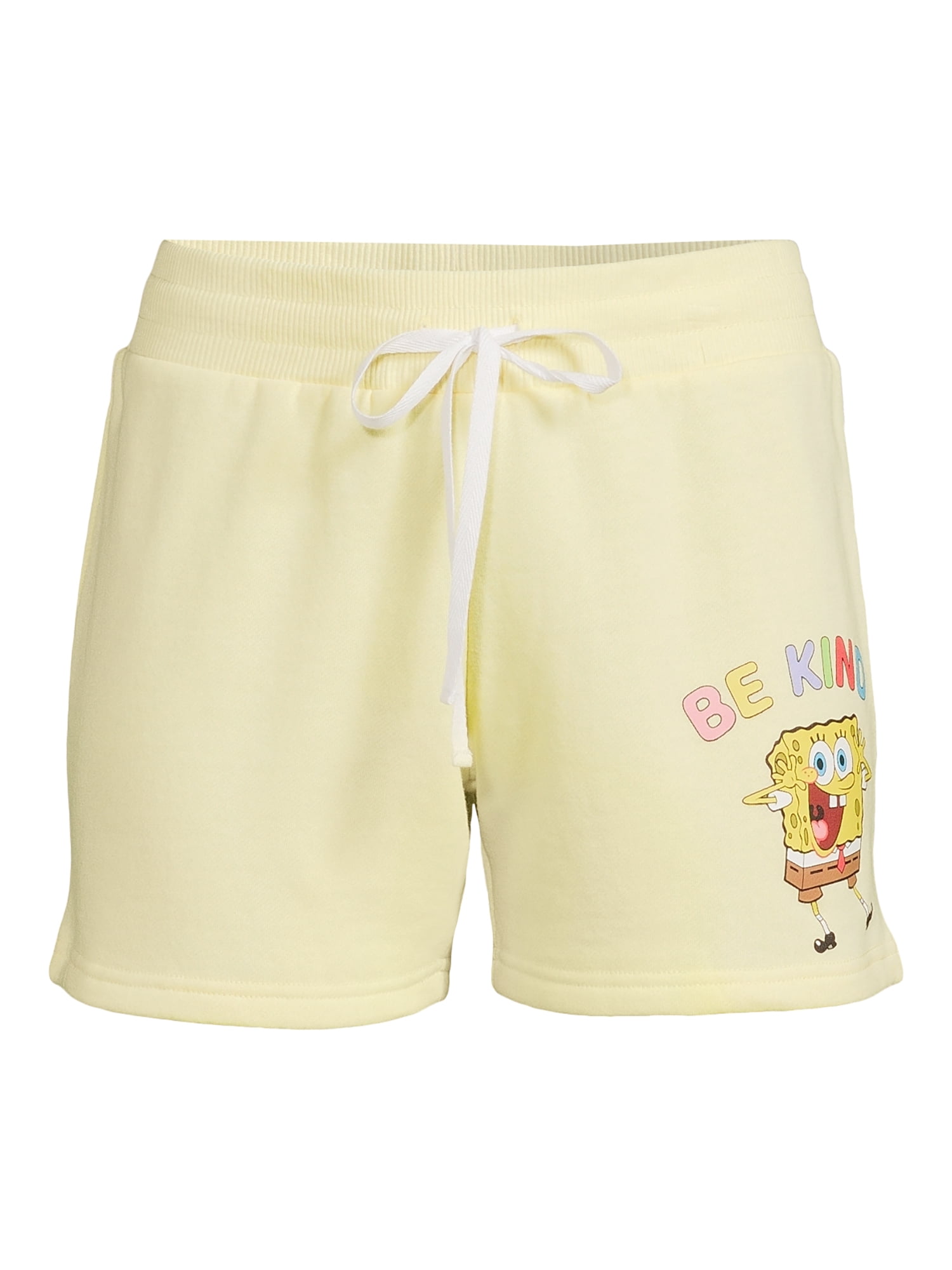 SpongeBob SquarePants Women's Juniors Be Kind Easy Graphic Shorts