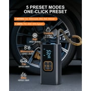 REHOTTOP Cordless Tire Inflator, Portable Air Compressor 180PSI, 12V DC Air Pump for Car with Auto Shutoff & LED Light, Tire Pump for Cars, Bicycle, Motorcycles