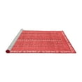 thumbnail image 2 of Ahgly Company Machine Washable Indoor Square Abstract Red Modern Area Rugs, 6' Square, 2 of 4