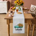 thumbnail image 2 of Country Sunflowers Table Runner 72 Inches, Welcome Rustic Truck Floral Farmhouse Bed Runner Dresser Scarves Tabletop for Indoor Outdoor Parties/Ceremony/Banquet, 18" x 72", 2 of 9
