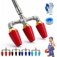 thumbnail image 2 of 2026new Triple Turbo Nozzle Pressure Washer, 360° Rotating High-Pressure Nozzle with 1/4" Quick Connector, 4000 PSI Max, 4–6 GPM Flow for Power Washers and Outdoor Cleaning, 2 of 8