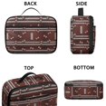 thumbnail image 3 of Football Stripe Brown Pattern Insulated Lunch Bag Teens,Bento School Lunch Bag for Teens for Work,Picnic or Travel 10.6x7.7x4.3 Inches,12 Can Capacity, 3 of 6