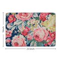 thumbnail image 5 of Pioneer Flower Floral Print Flannel Non Slip Door Rugs,Washable Door Mats Indoor,Decorative Door Mats,Dirt-Resistant and Absorbent Doormat for Entrance,Bedroom,Kitchen,Bathroom,23.5"x16", 5 of 5