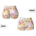 thumbnail image 5 of Fotbe Colorful Floral Seamless Shorts, Womens Workout Shorts High Waist Stretch Booty Short for Gym/Yoga/Running/Biking-X-Large, 5 of 9